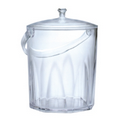 2.25 Quart Faceted Ice Bucket w/Lid And Handle